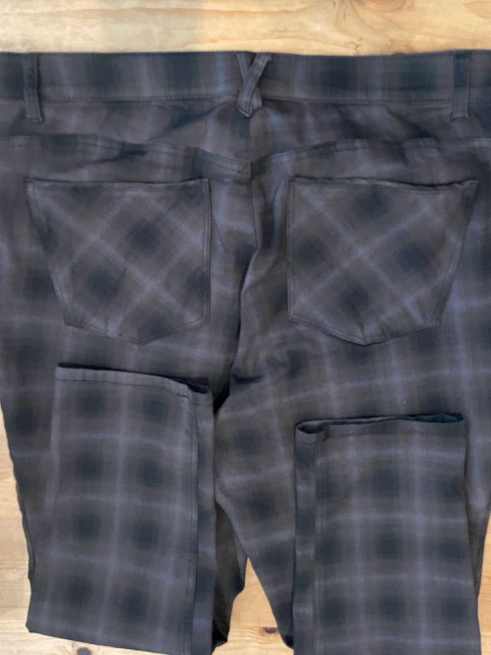 Democracy AB Tech Plaid Zippered Pants Streetwear Academia preppy Retro 20 - Picture 3 of 9